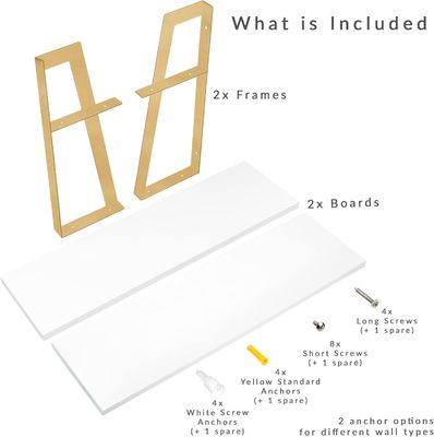 家具 2階建て モダンな風俗的な浮遊壁棚