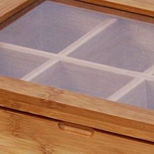 この使いやすい竹彩の日本茶箱で お茶のコレクションを整理してください
