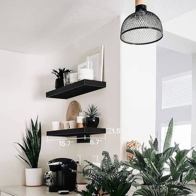 郵便包装 精巧な家庭装飾のための2つの田舎風の木製の浮遊棚セット