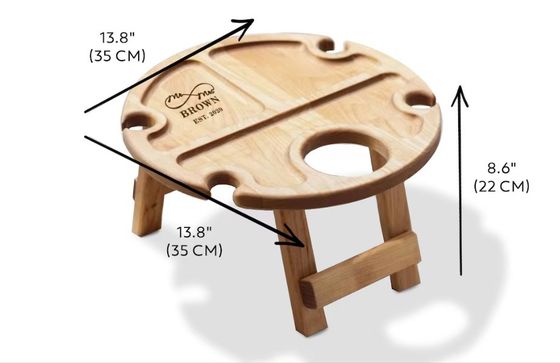 折りたたみ可能なサービストレイ 空間節約機能とカスタマイズされたロゴの持ち運び可能なワインテーブル