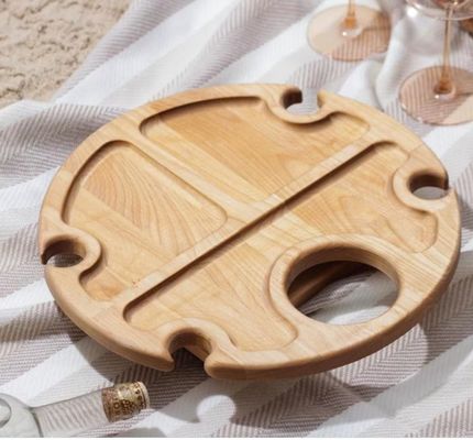 折りたたみ可能なサービストレイ 空間節約機能とカスタマイズされたロゴの持ち運び可能なワインテーブル