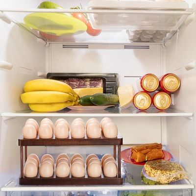 キッチン オーガナイゼーション 家電 二重層 木製の卵皿 オーダーメイド ロゴ