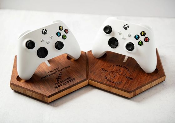 調整可能なゲーマースタンド 理想的な組み合わせ バンブーとアクリル