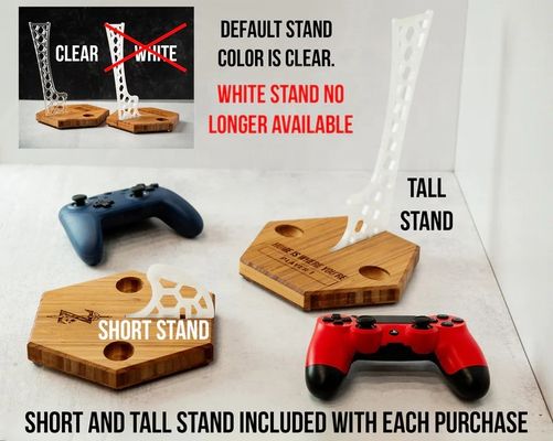 調整可能なゲーマースタンド 理想的な組み合わせ バンブーとアクリル