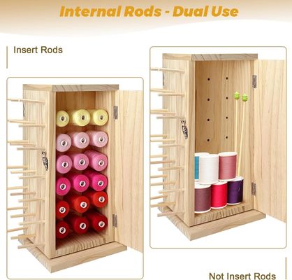 360 度回転木製糸ホルダー DIY スポール糸編みのための理想的な保管