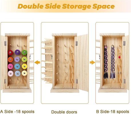 360 度回転木製糸ホルダー DIY スポール糸編みのための理想的な保管