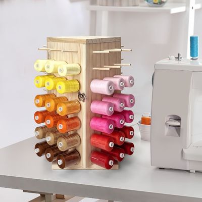 360 度回転木製糸ホルダー DIY スポール糸編みのための理想的な保管