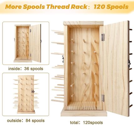 360 度回転木製糸ホルダー DIY スポール糸編みのための理想的な保管