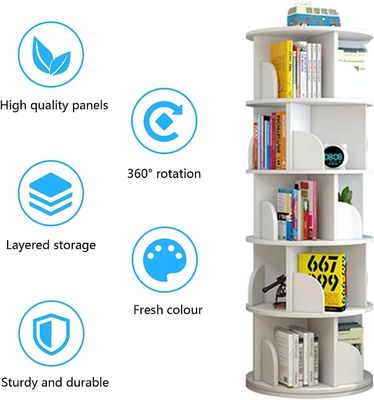 カスタマイズされたロゴ カラフル 360 度回転書棚 子供用書庫