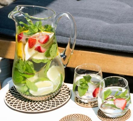 202407 セット 6 木製のアコースター 二階建て 結婚式アコースター 立体型