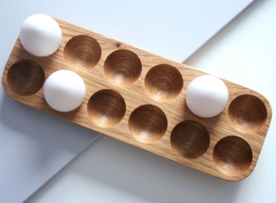 カウンタートップの組織のための実用的な単層木製の卵保持器