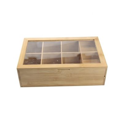 手作り の 目 に 見える アクリル 蓋 茶 箱 包装 木 製 厨房 に 独特 な 添加物