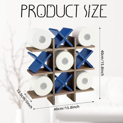 木製 バスロールホルダー ドアの後ろ/壁に カスタマイズされたロゴ トイレットペーパーホルダースタンド