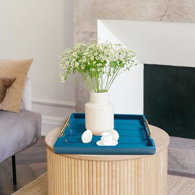 インジェクション 木製 配給 トレイ シンプル カラー または 4 コースター と オーダーメイド 大きい オスマン トレイ