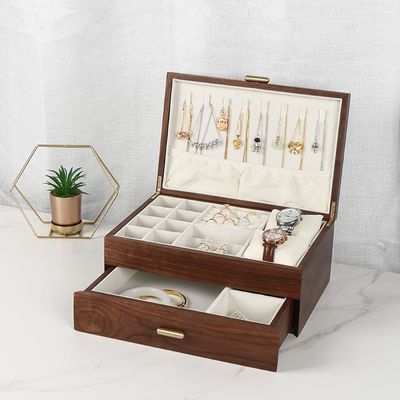 直角 オーダー 固木 ブレスレット 時計 ディスプレイ 手作り 宝石 収納箱