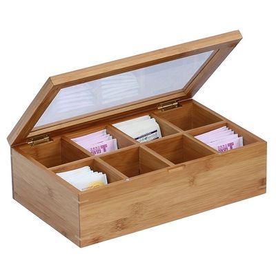 ギフト 工芸 工業 オーダーメイド ロゴ 受け入れられる グラス蓋付き 木製茶箱