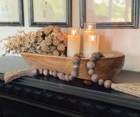 カスタマイズされたロゴ 農家の田舎茶色の装飾碗のための可決丸いボウルセット