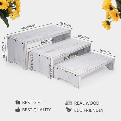 家庭装飾とプレゼント 機能デザイン 3層木製銅製のカップケーキ デザートディスプレイライザー