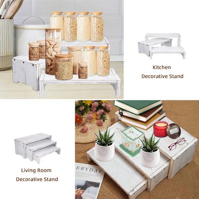 家庭装飾とプレゼント 機能デザイン 3層木製銅製のカップケーキ デザートディスプレイライザー