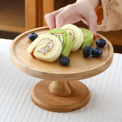 オーダーメイドサイズ 3層 バンブーカップケーキ パーティ用のスタンド 果物 スナック 配給トレイ OEM ODM