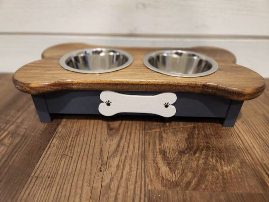 202406 個別名札 ペットディナー用の小さな木製犬飼料 無料サンプル料