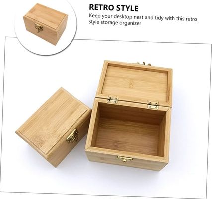 木製の竹 宝石 収納 引き出し 整理 収納 ケース
