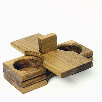 形状の高容量木製のスパイスホルダー調味料包装ボックス