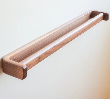 浴室用タオルラック 手作り 木製タオルバー 大型ナッツタオルレール 折りたたみのないラック