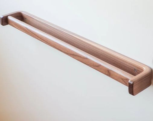 浴室用タオルラック 手作り 木製タオルバー 大型ナッツタオルレール 折りたたみのないラック