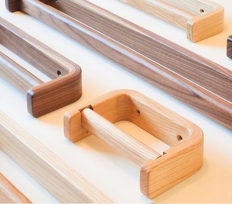 浴室用タオルラック 手作り 木製タオルバー 大型ナッツタオルレール 折りたたみのないラック