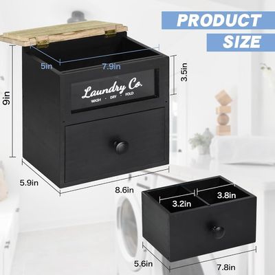 MDF 木材 固木製 乾燥機 シーツホルダー 洗濯機 容器 収納箱