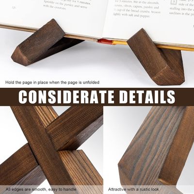 私たちの固木のレシピブックホルダーで努力のないレシピ組織 燃焼印刷