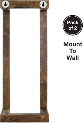 202405 木製 の 壁 に 掛け られ た 手ぬぐい 棚