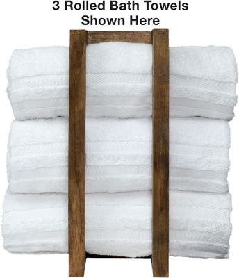 202405 木製 の 壁 に 掛け られ た 手ぬぐい 棚