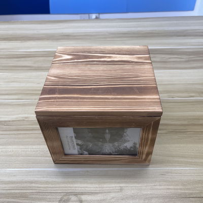 木製の写真枠収納箱 21x21x17cm サイズ カスタマイズできる色オプション