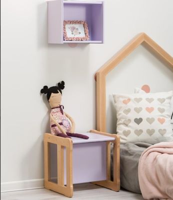 カスタマイズされたロゴ 空間節約機能 202406 モンテッソーリ 木製 多機能椅子