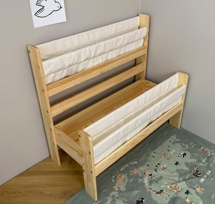 モンテッソーリ 木製 本棚 隠し 保存 空間 節約 機能 幼児