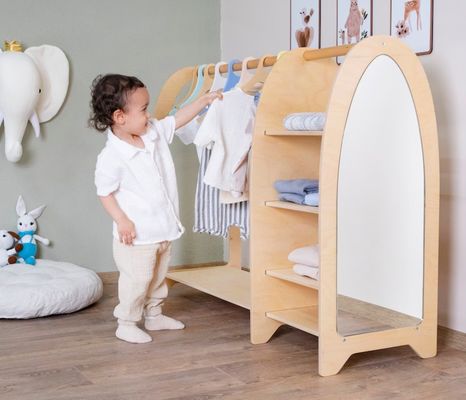 家庭 家具 モンテッソーリ 子供 衣類 衣類 鏡付き 衣類 大量