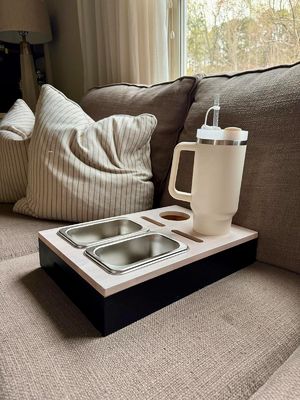 カスタマイズされたロゴ 受け入れられる 人気 ソファー バー スナック ボックス サイドテーブルのためのソファーオーガナイザー