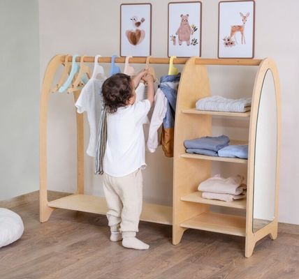 家庭 家具 モンテッソーリ 子供 衣類 衣類 鏡付き 衣類 大量