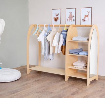 家庭 家具 モンテッソーリ 子供 衣類 衣類 鏡付き 衣類 大量