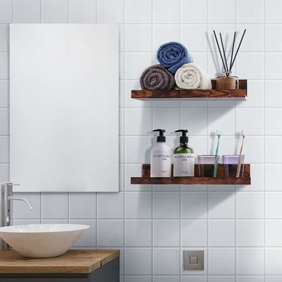 空間節約 キッチンセット 5 小型 絵 縁 家 木 壁用 浮遊棚