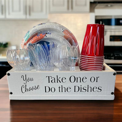 キッチンカウンターとパーティーのホストのためのブリーズソロカップ木製ホルダーをホストしてください