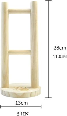 35x11x11cm エレガントワイン包装箱 木製 デスクトップ イヤホンヘッドセットホルダー ゲーム用