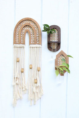 壁掛けボホ水力プランター シルクスクリーン印刷/焼いた壁プランター