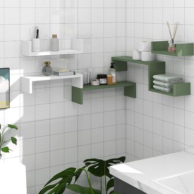 ペットケージ 壁収納 整理器 本棚 収納用の3本の木製の浮遊棚セット