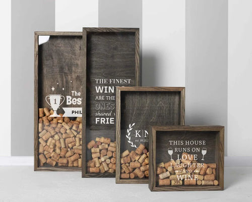 記念日や結婚式プレゼントのためのカスタマイズされた木箱 マットラミネーション印刷ハンドリング