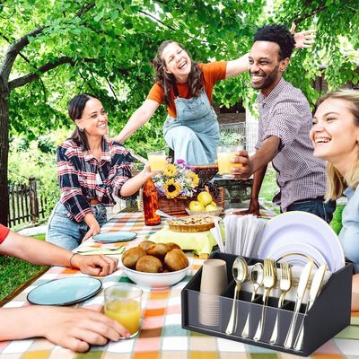 キッチンカウンターとラッキングプレートディスペンサーのための柔軟な器具キャディオーガナイザー