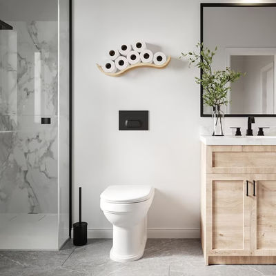 オーダーメイド ロゴ 容認 木製 クローゼット トイレットペーパーホルダー 棚 浴室