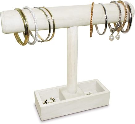 リビングルーム オーダーメイド 木製Tバー 宝石 展示台 2コンパートメント 収納台